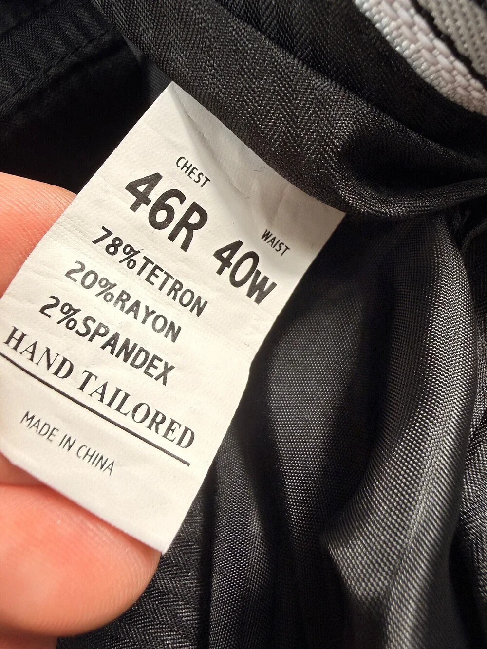 Capucci Men's Black Suit Vest & Trousers 46R 40W 2-Piece